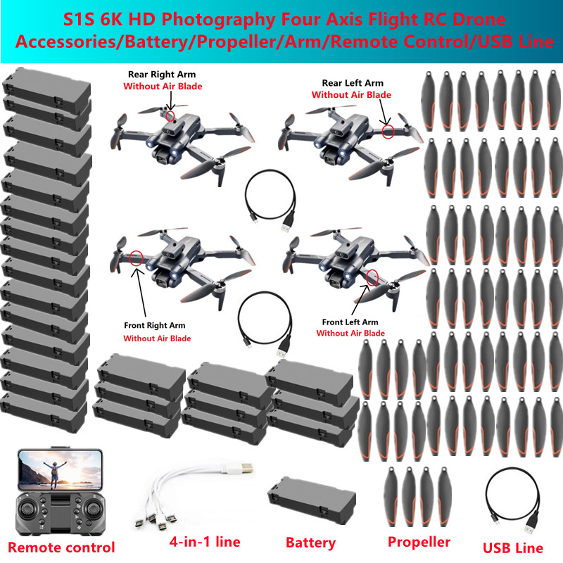 Drone Rc S1S - S1S 6K HD Fotografi Drone RC