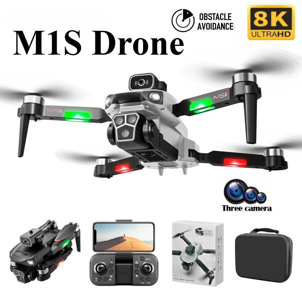 Drone Top Rc - Drone M1S 8K Profesional Kamera Tiga