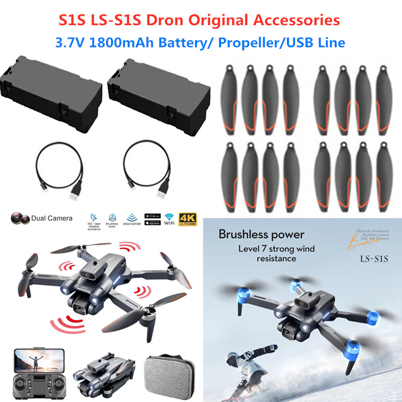Drone Rc S1S - Baterai Drone RC LS-S1S 3.7V 1800mAh,