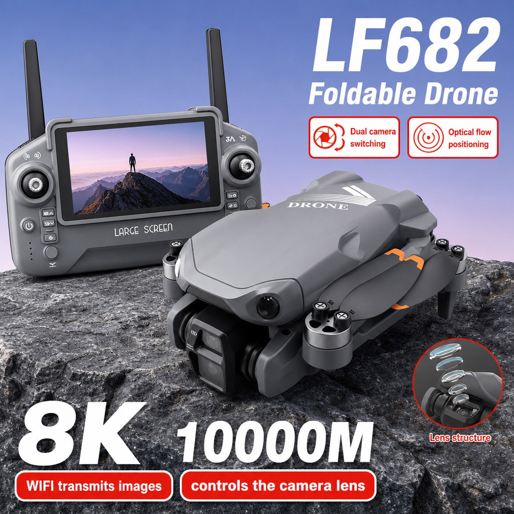 Drone Udi Rc - Foto Udara Drone LF682 8K HD