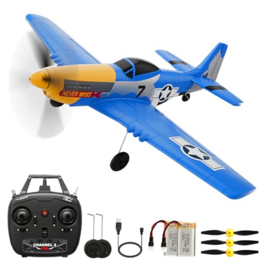 Drone Top Rc - Pesawat RC P51D 4CH 2.4GHz RTF