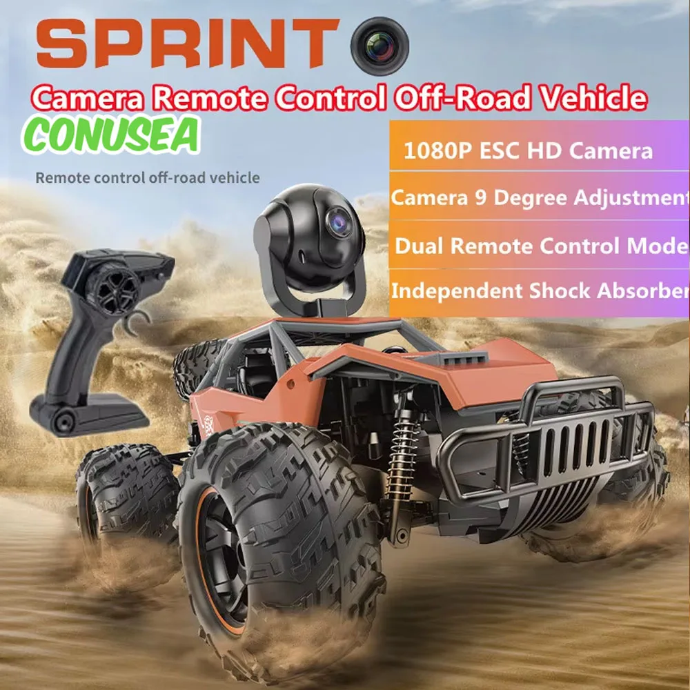 Drone Bike Rc - Mobil RC 1/14 dengan Kamera 1080P