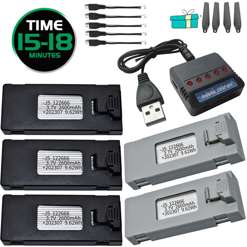 Drone Rc S1S - Baterai Drone RC 3.7V 2600mAh untuk