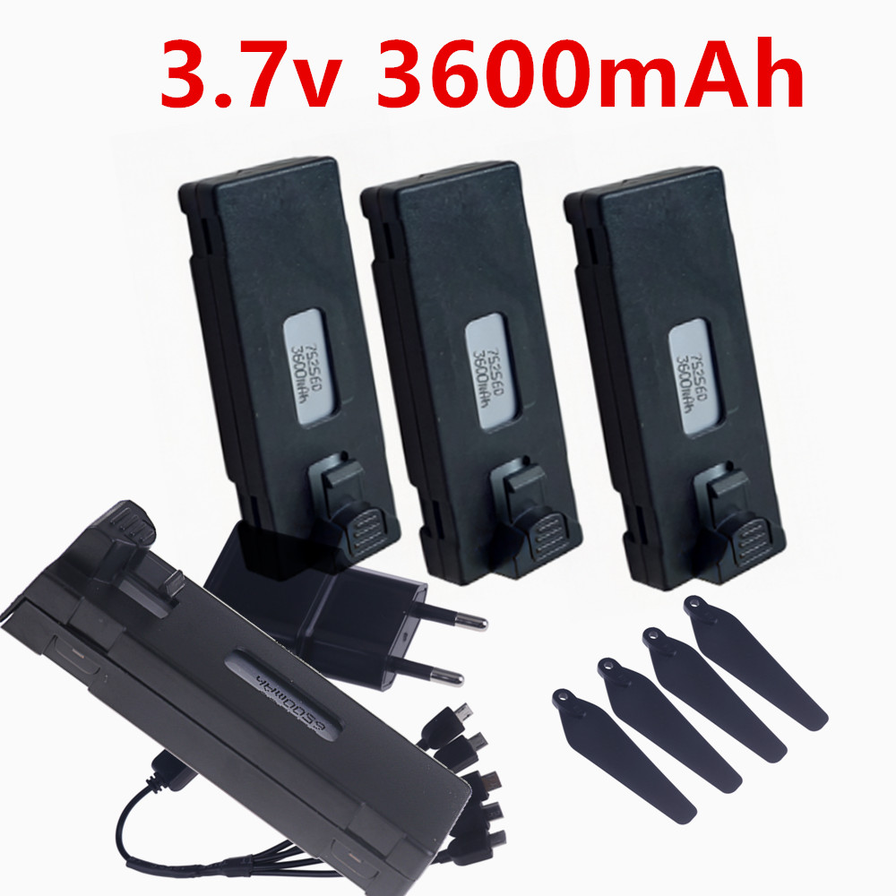Drone Rc S1S - Upgrade Baterai Drone 1800mAh 3600mAh 3.7v