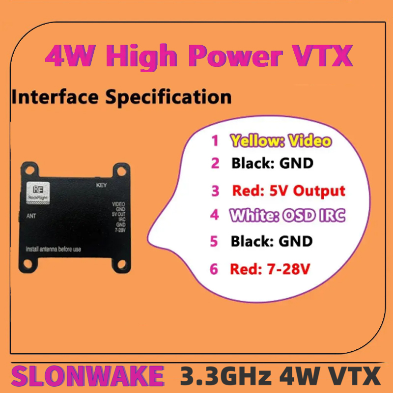 SLONWAKE FPV 3.3G 16CH 4000mW  - Drone Rc Car ulasan dan harga