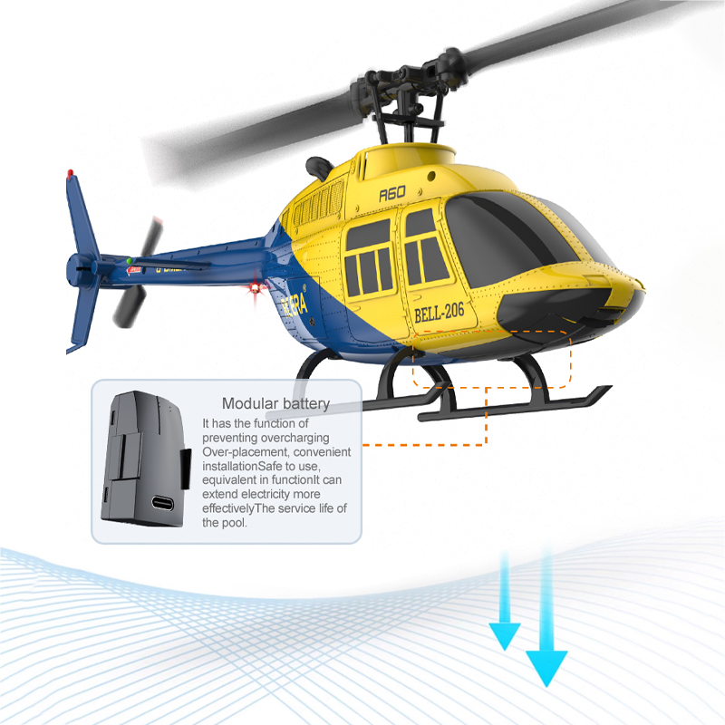 Helikopter RC A60 2.4G 6-Axis  - Drone Shahed Rc ulasan dan harga