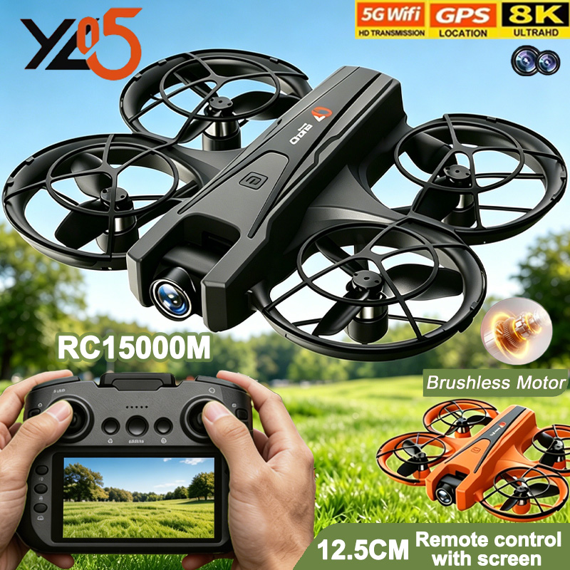 YL05 Mini Drone Kamera HD 8K L - Dj Rc Drone ulasan dan harga