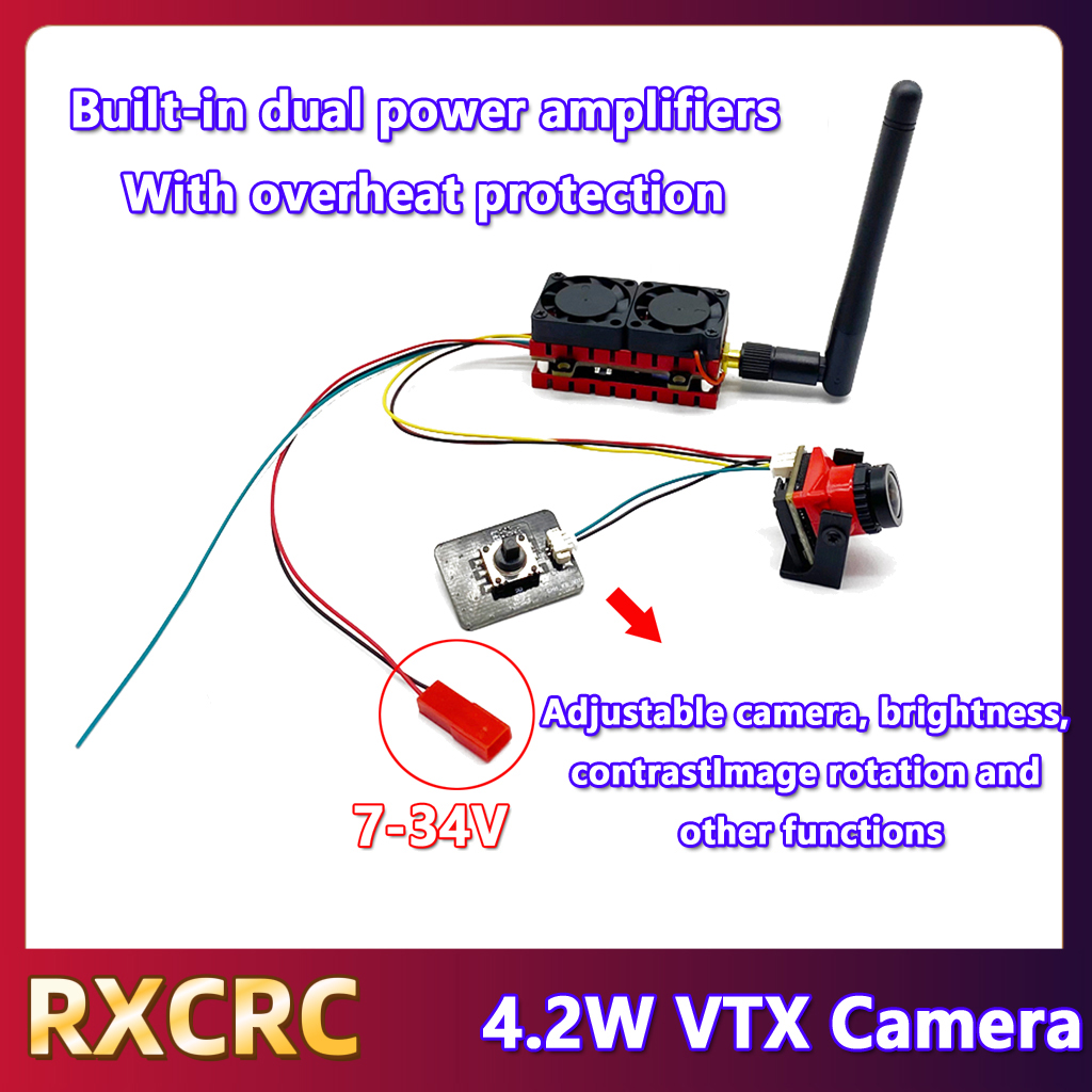 RXCRC 5.8G 48CH 4.2W Pemancar  - Drone With Rc Remote ulasan dan harga