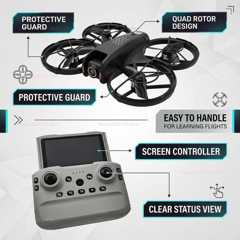Drone Mini M5 Baru 2026 Kamera - Rc Helicopter Gyro ulasan dan harga