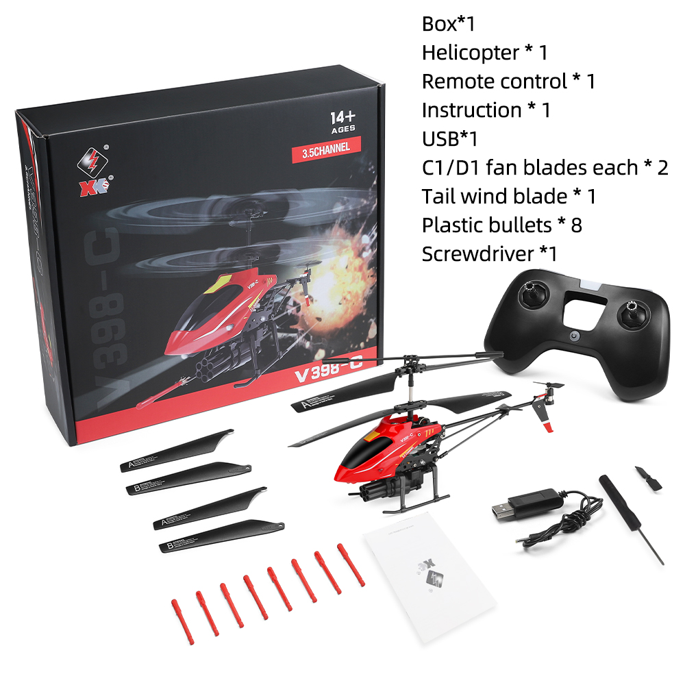 Helikopter RC Wltoys V398-C Pe - Rc Helicopter Gyro ulasan dan harga