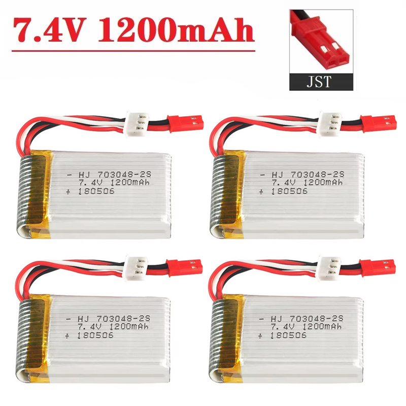 Baterai Lipo 2S 7.4 V 1200MAh  - Drone Mjx Rc ulasan dan harga