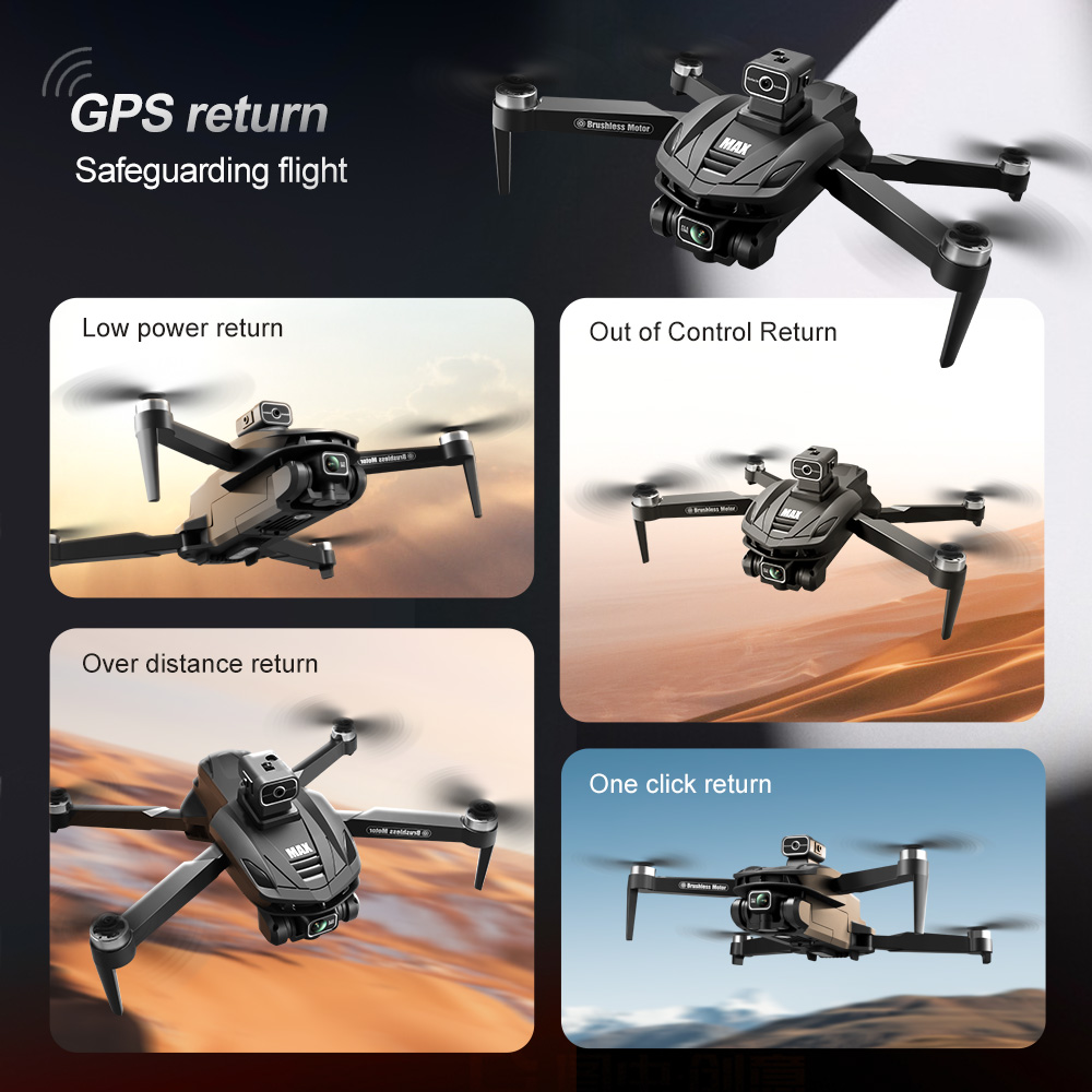 V168 PRO Max GPS Drone 8K Prof - Drone Rc Cable ulasan dan harga