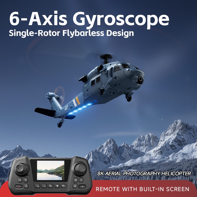 Helikopter RC 8K Flybarless Op - Rc Helicopter Gyro ulasan dan harga