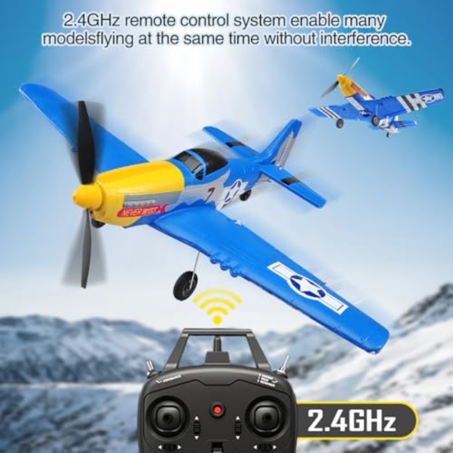 Pesawat RC P51D 4CH 2.4GHz RTF - Drone Top Rc ulasan dan harga