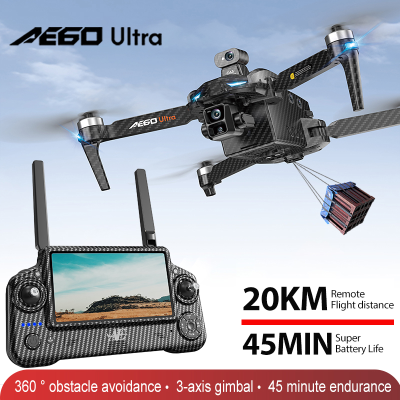Drone Profesional AE60 GPS Kam - Drone Rc Cable ulasan dan harga