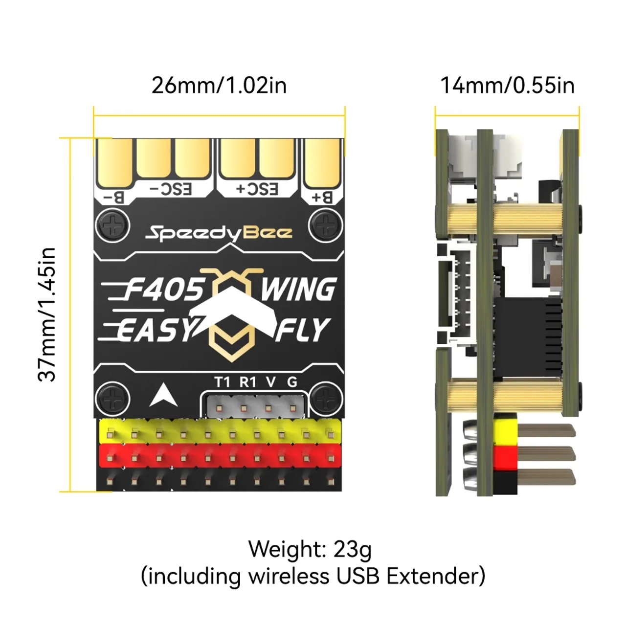 SpeedyBee F405 WING MINI Pengo - Flight Controller ulasan dan harga